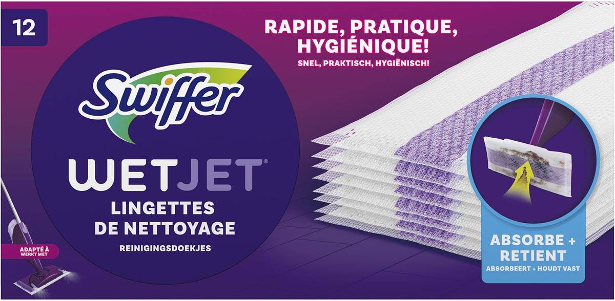 Swiffer Wetjet navulling, pak van 12 stuks