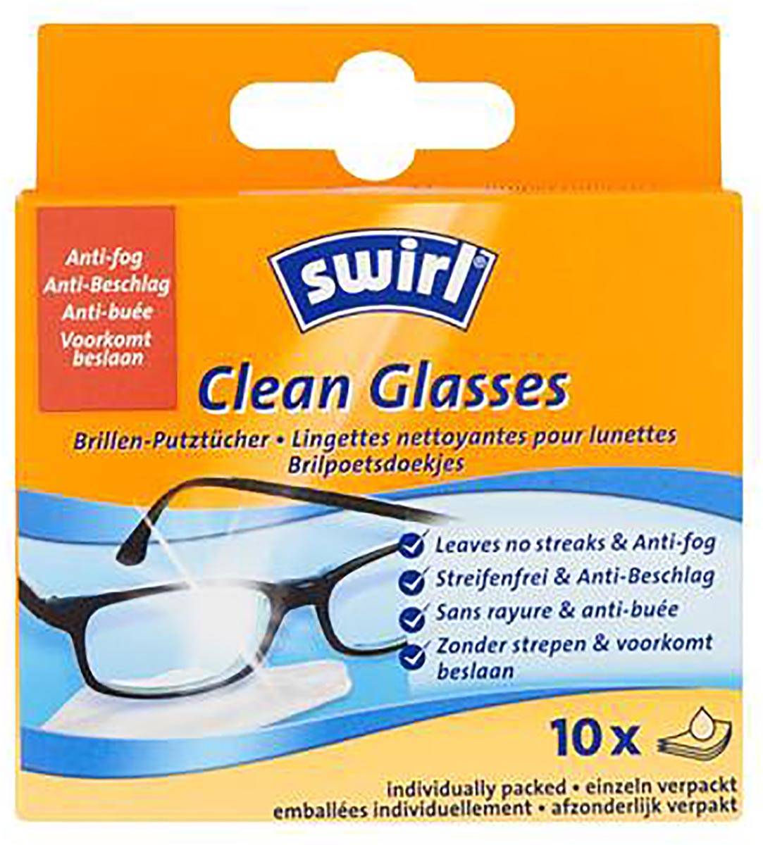 Swirl brilpoetsdoekjes, pak van 10 stuks