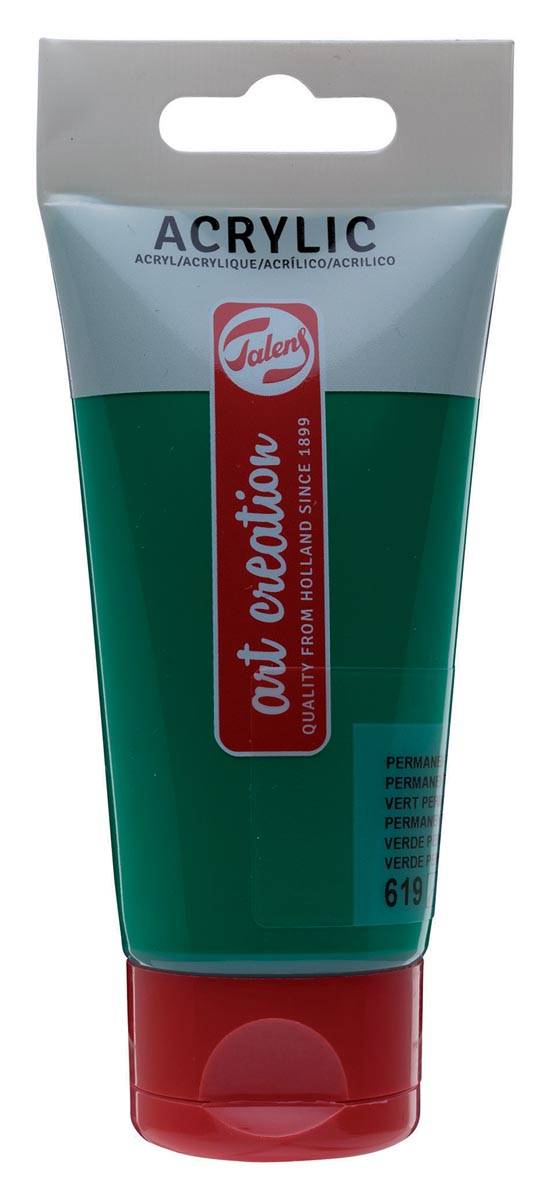 Talens Art Creation acrylverf tube van 75 ml, donker permanentgroen