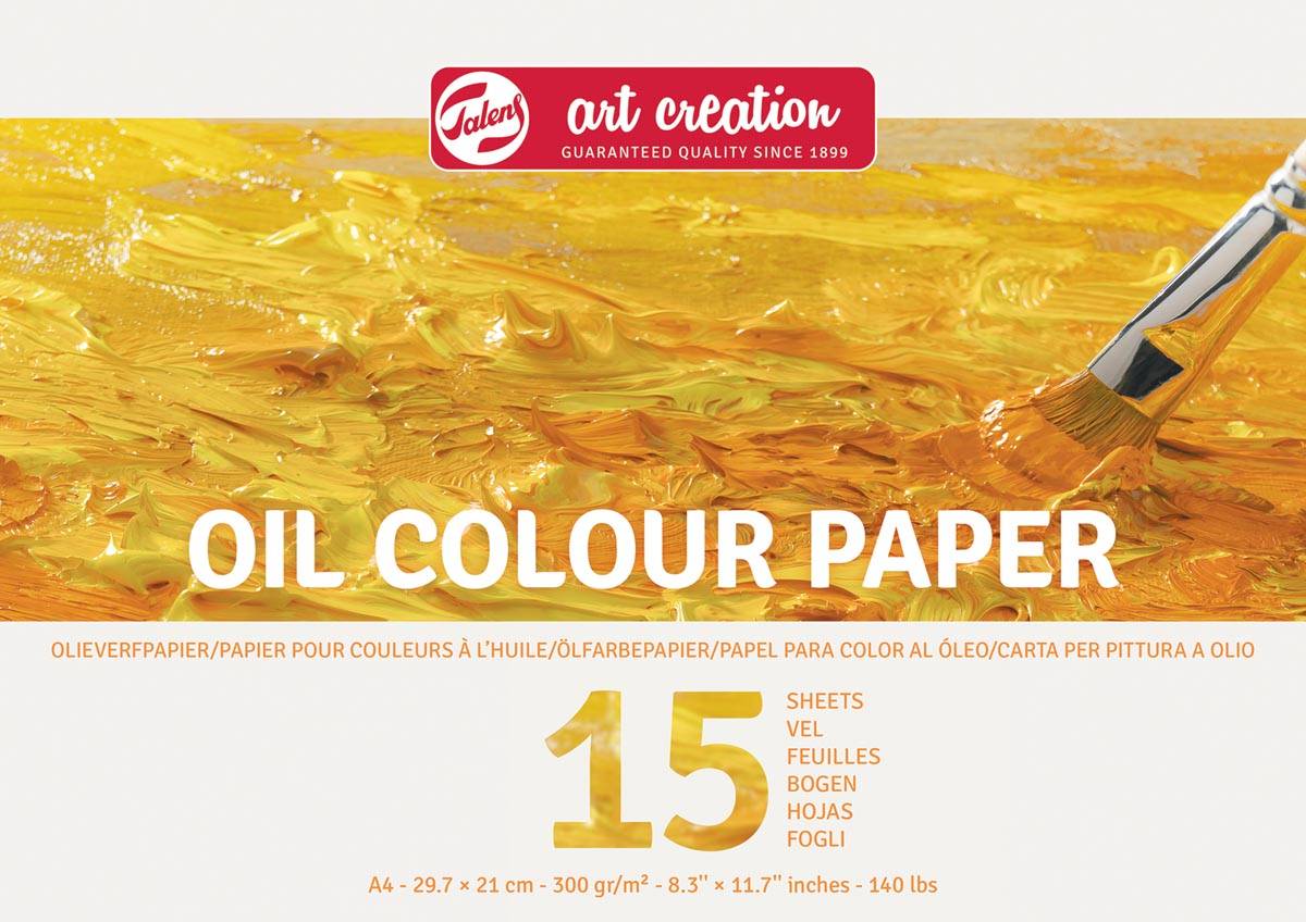 Talens Art Creation olieverfpapier, 300 g/m², ft A4, blok van 15 vel