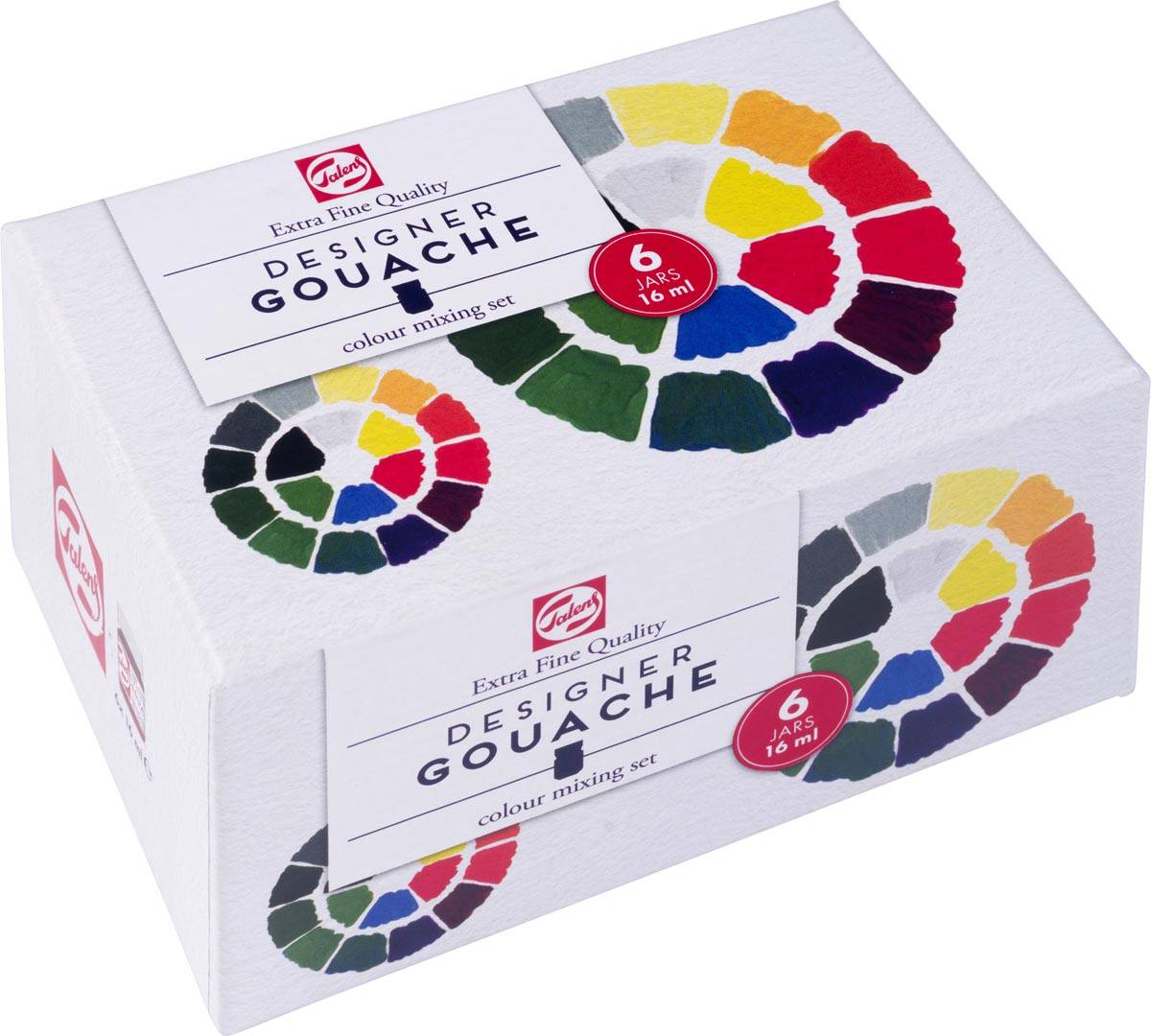 Talens plakkaatverf Extra Fijn flacon van 16 ml, set van 6 flacons in primaire kleuren