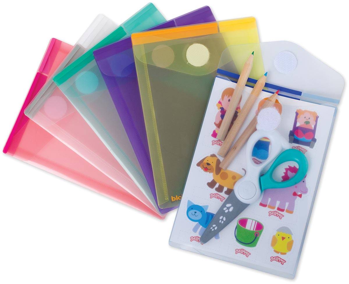 Tarifold documentenmap Collection Color voor ft A6 staand (11,4 x 15,8 cm), pak van 6 stuks, geassorteerd