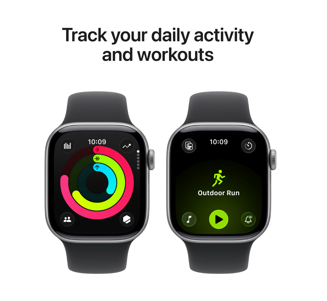 Apple Watch Series 11 Cellular 42mm Grijs Sportband S/M