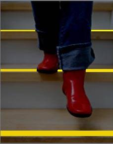 Tesa anti-slip tape, ft 5 m x 25 mm, fluogeel