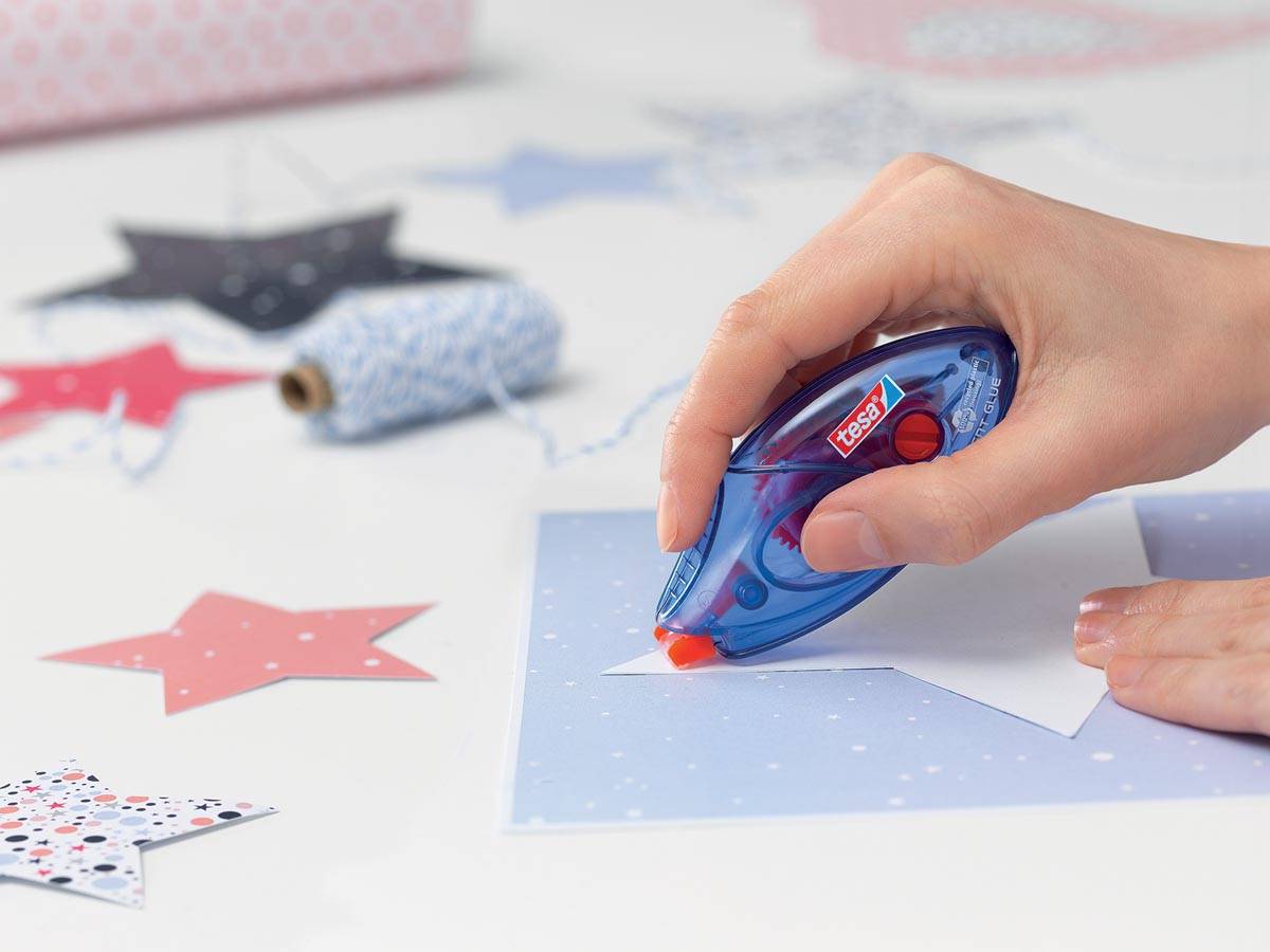 Tesa lijmroller permanent ecoLogo, ft 8,4 mm x 8 m, op blister