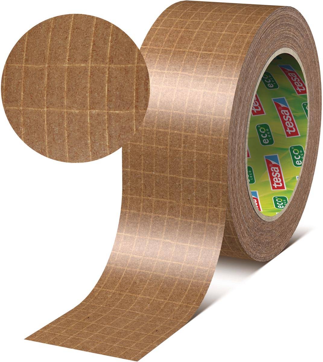 Tesapack ultra strong ecologo, 50 mm x 25 m, papier, bruin
