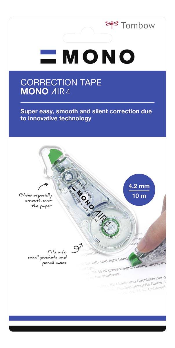 Tombow Correctieroller Mono Air, op blister