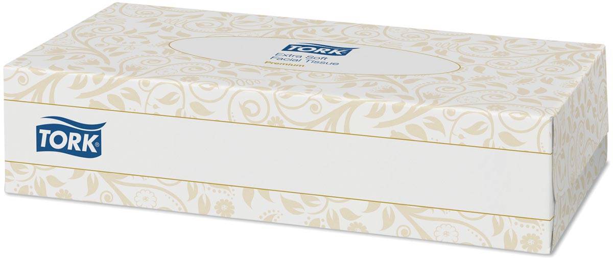 Tork tissues voor gezicht, 2-laags, 100 tissues per doosje