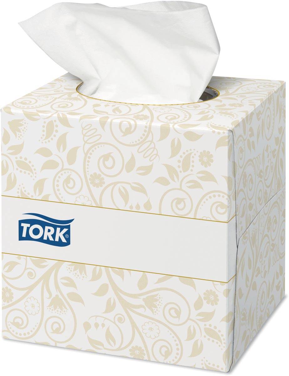 Tork tissues voor gezicht, extra zacht, 2-laags, 100 tissues per doosje