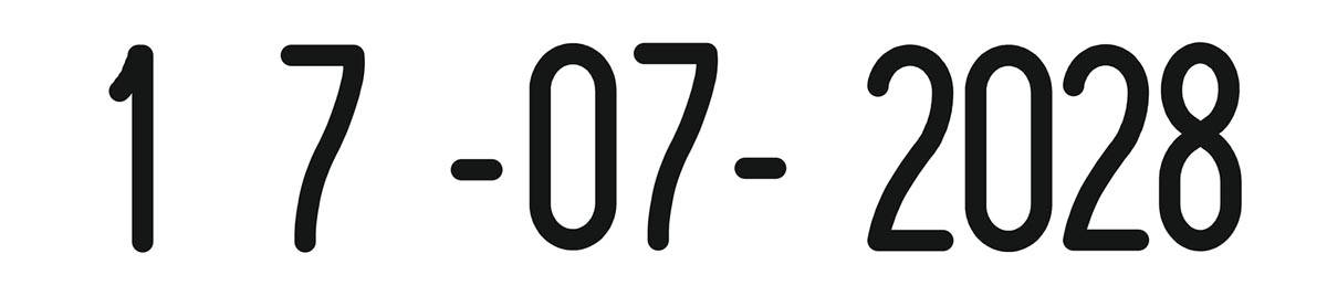 Trodat datumstempel Classic Line 5 mm, datum in cijfers