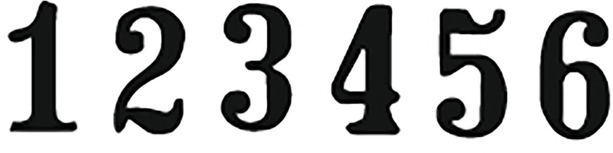 Trodat nummerstempel 5756/M, metaal, zwarte inkt