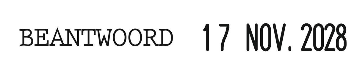 Trodat tekststempel met datum Printy 4817, Nederlands