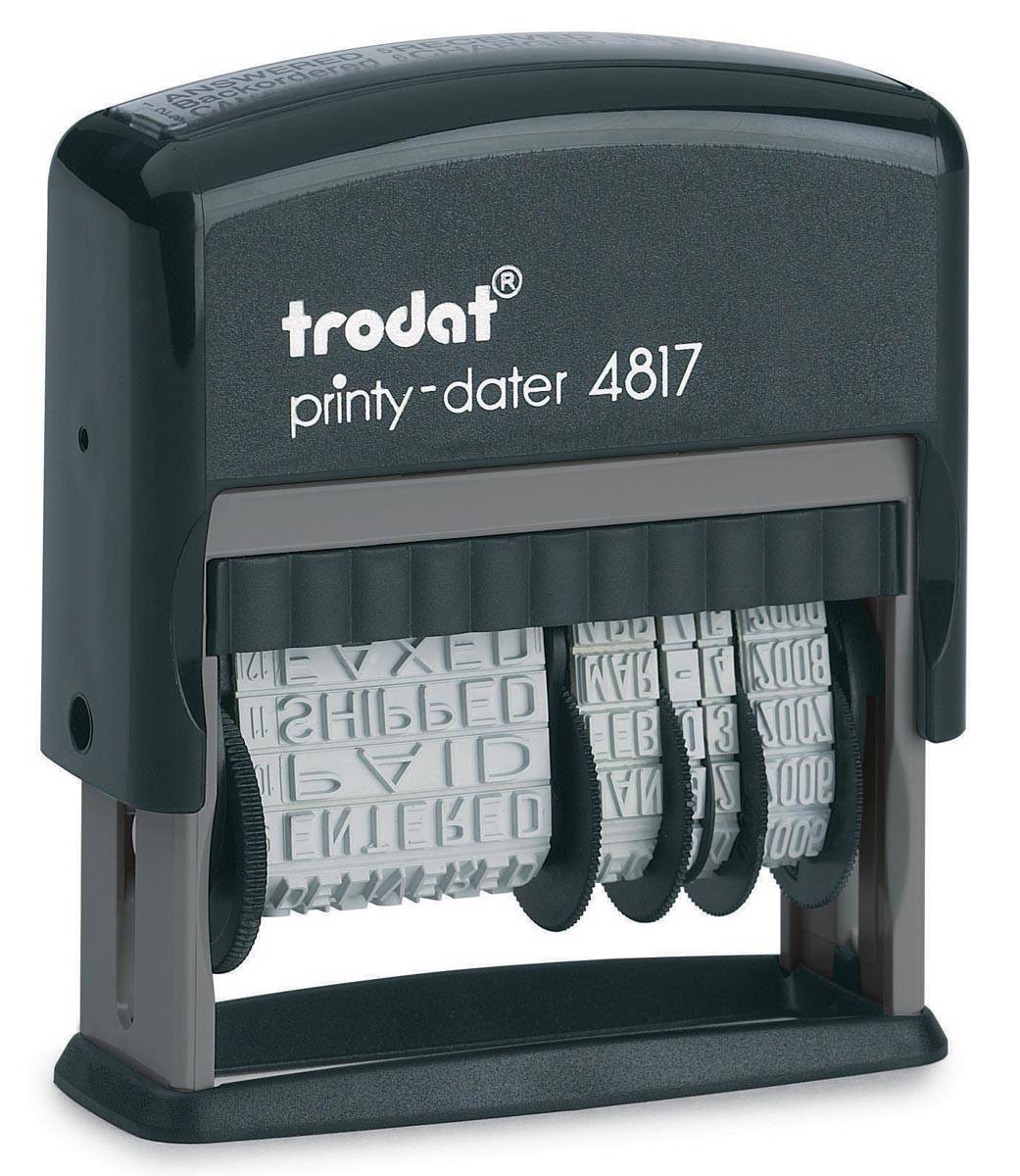 Trodat tekststempel met datum Printy 4817 woorden: faxé le, par e-mail, reçu le, répondu le, saisi le,...