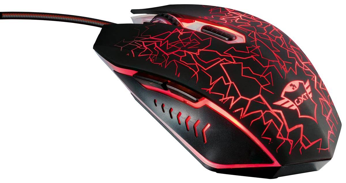 Trust GXT 1180RW 4-in-1 Gaming Set met headset, toetsenbord (azerty), muis en muismat