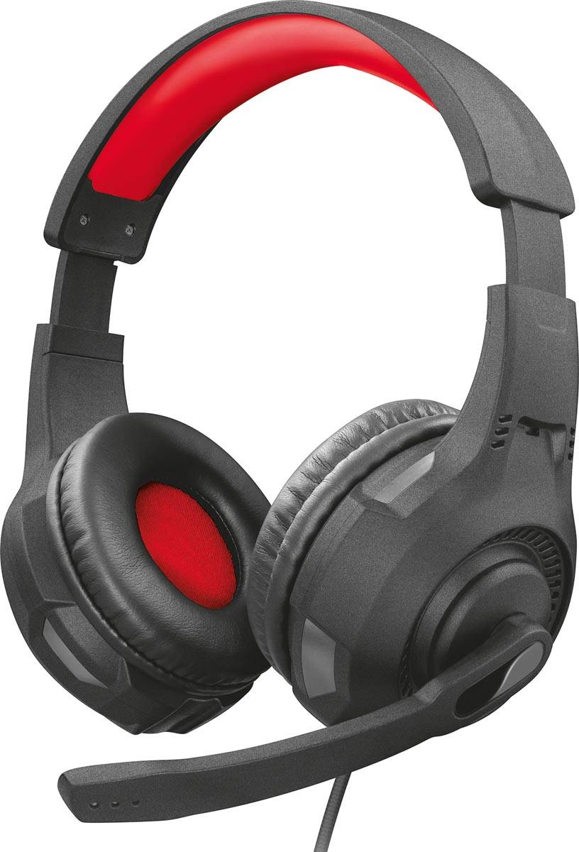 Trust GXT 1180RW 4-in-1 Gaming Set met headset, toetsenbord (azerty), muis en muismat
