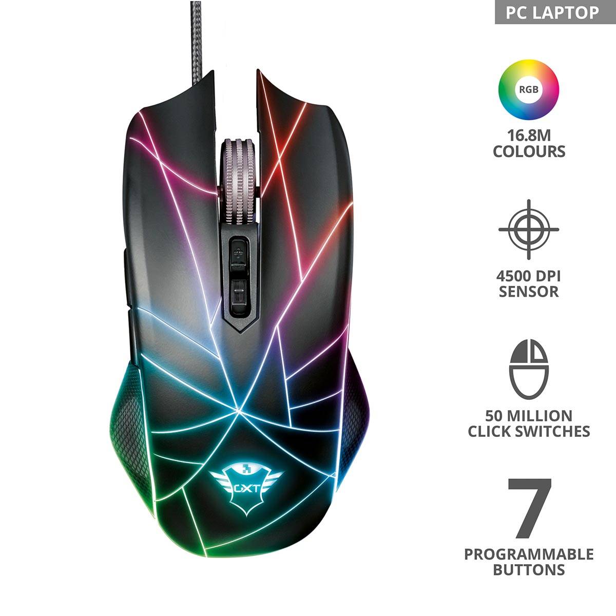 Trust GXT 160X Ture RGB Gaming muis