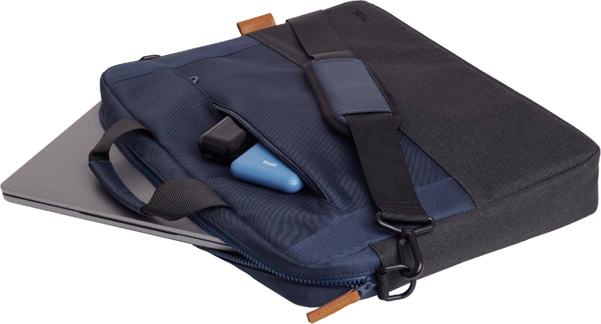 Trust laptoptas Lisboa voor 16 inch laptops, blauw