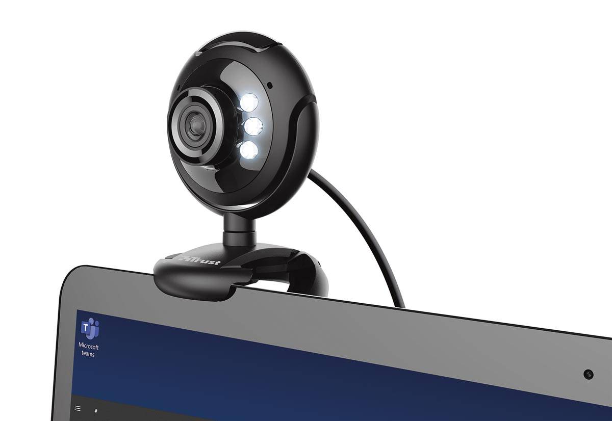 Trust Spotlight Pro webcam, met ingebouwde microfoon en ledlampjes