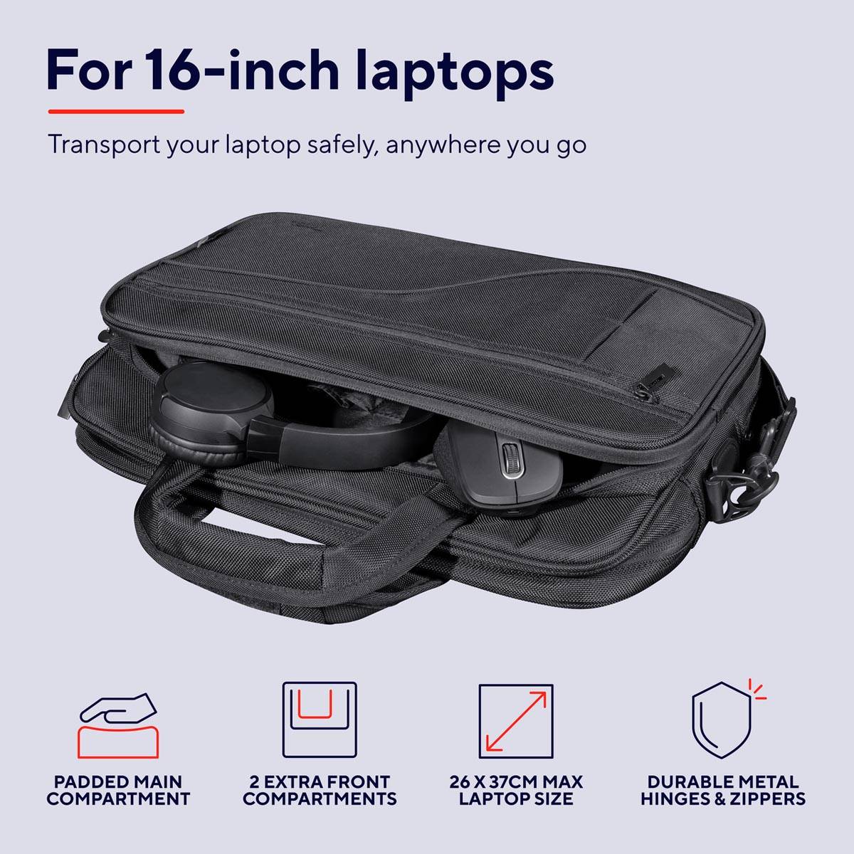 Trust Sydney laptoptas Eco, voor 17,3 inch laptop