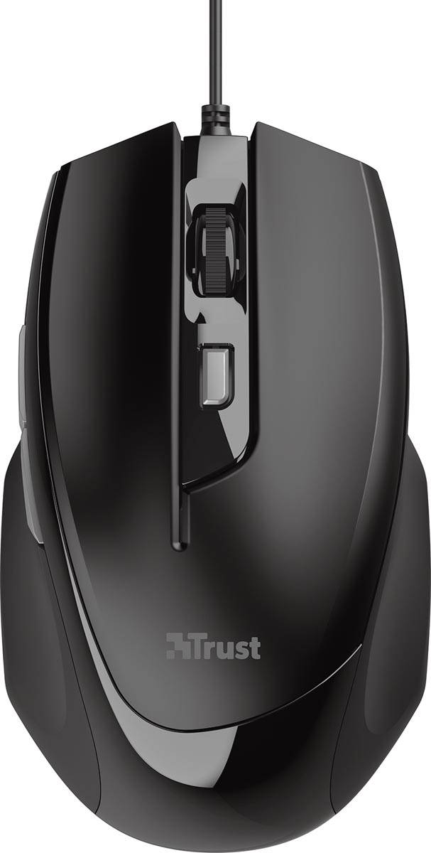 Trust Voca Comfort muis, zwart