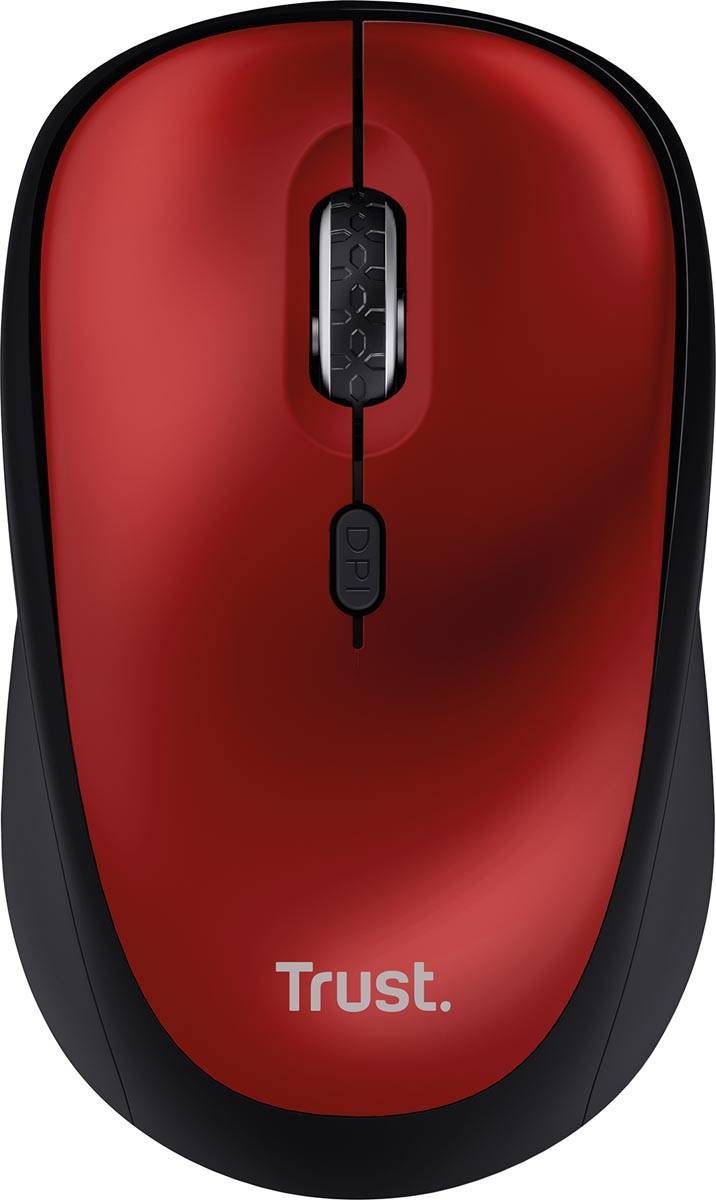 Trust YVI+ draadloze muis Eco, rood