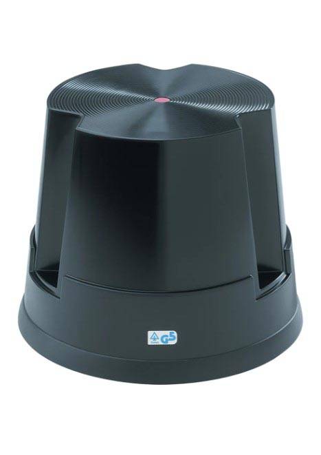 Twinco Easy Step olifantenpoot, rolkruk tot 150 kg, zwart