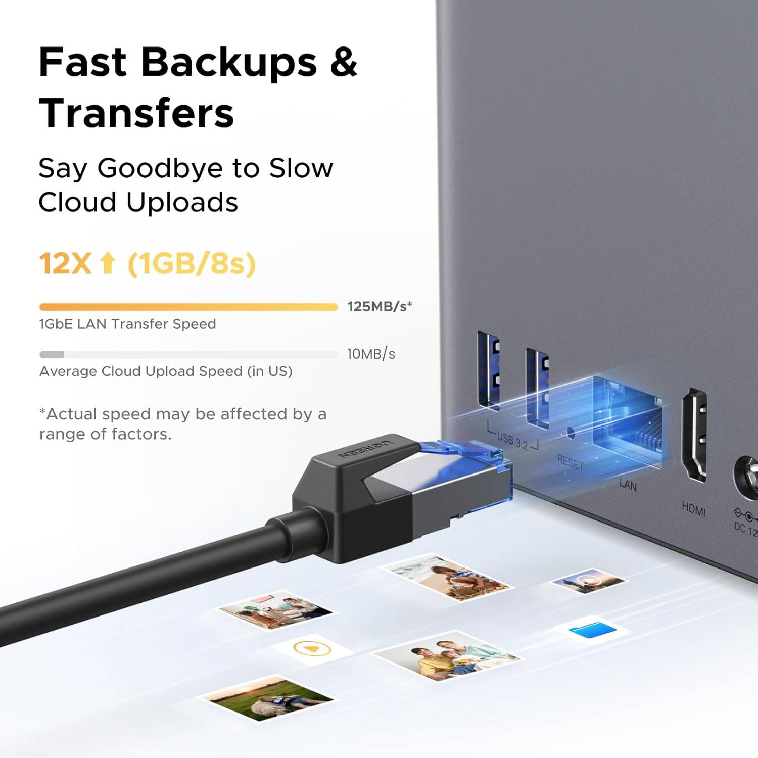 Ugreen DH2300 NAS Mini Tower 4 GB Grijs