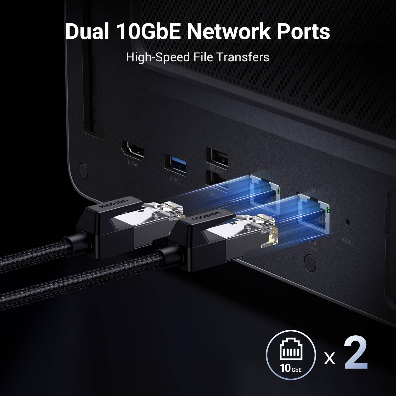 Ugreen DXP6800 Pro NAS Desktop Intel® Core™ i5 8 GB DDR5 Grijs, Zwart