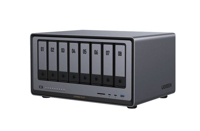 Ugreen 35127B data-opslag-server NAS Desktop Intel® Core™ i5 i5-1235U 8 GB DDR5 0 TB UGOS Pro Grijs