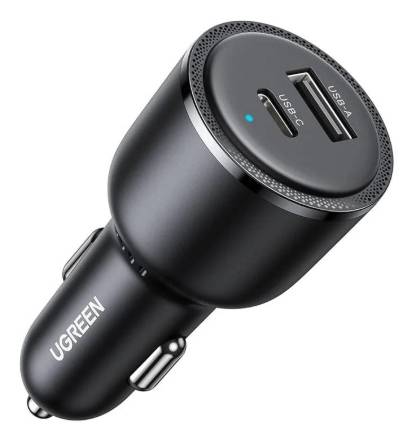 Ugreen 35023 oplader voor mobiele apparatuur Universeel Zwart Sigarettenaansteker Snel opladen Auto