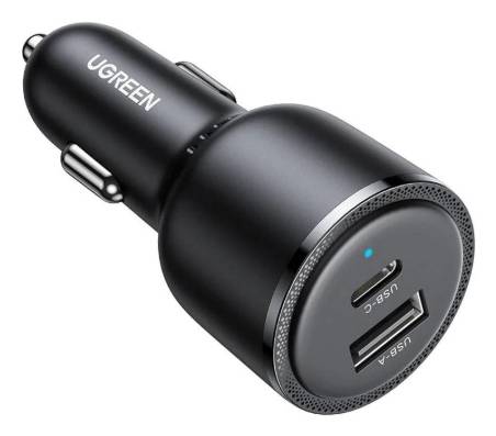 Ugreen 35023 oplader voor mobiele apparatuur Universeel Zwart Sigarettenaansteker Snel opladen Auto