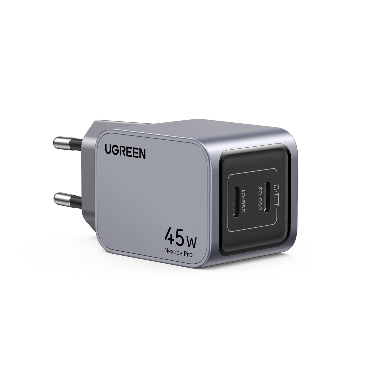 Ugreen 35008 oplader voor mobiele apparatuur Universeel Grijs AC Snel opladen Binnen