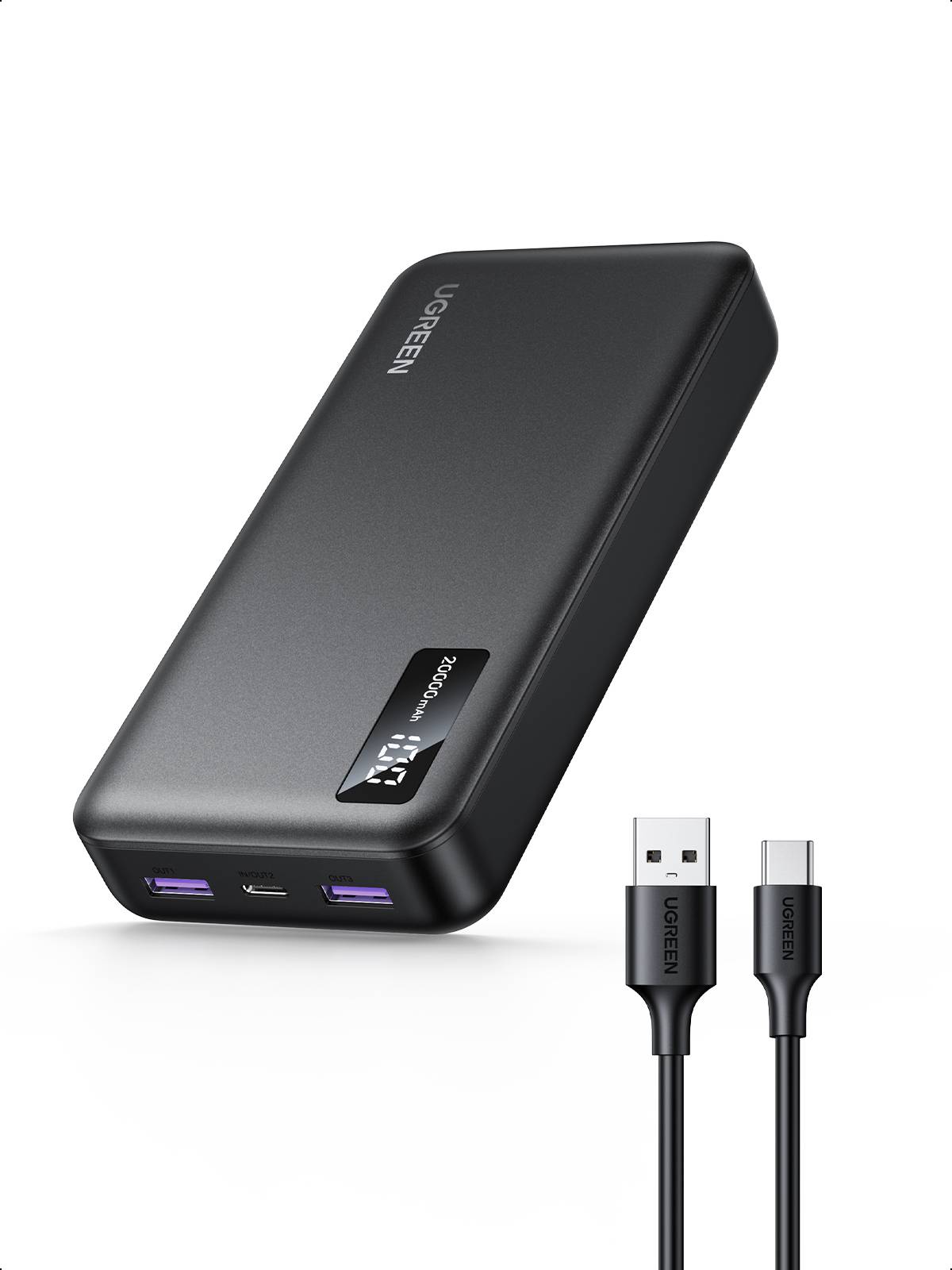 Ugreen 25683 powerbank 20000 mAh Zwart