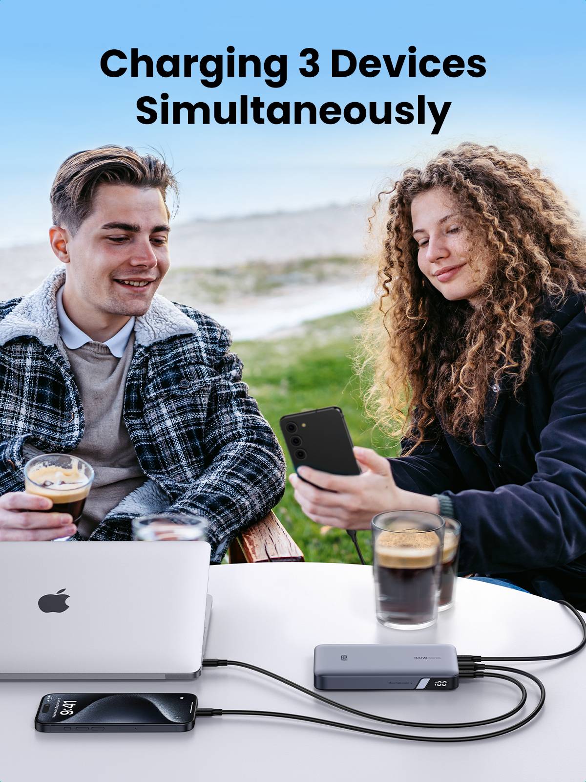 Ugreen 25188 powerbank 20000 mAh Grijs