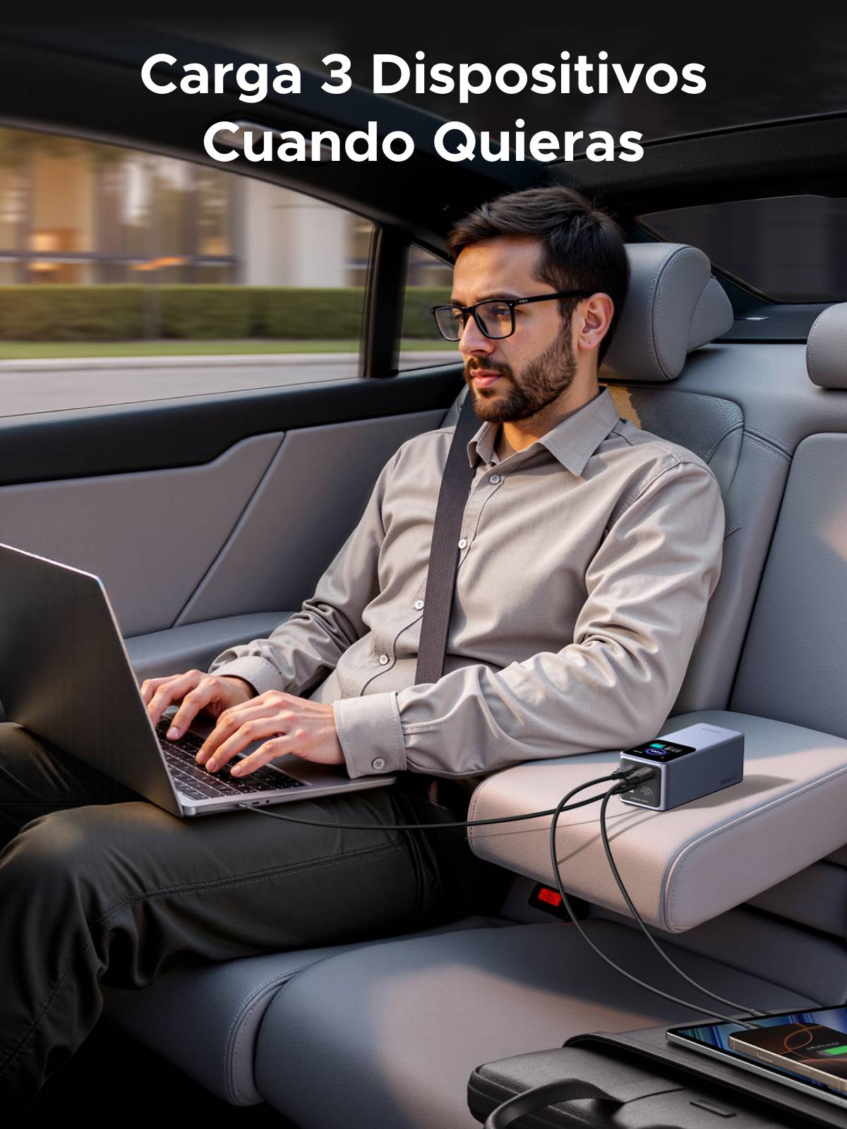 Ugreen 20000mAh 130W Fast Charging Powerbank Lithium Grijs