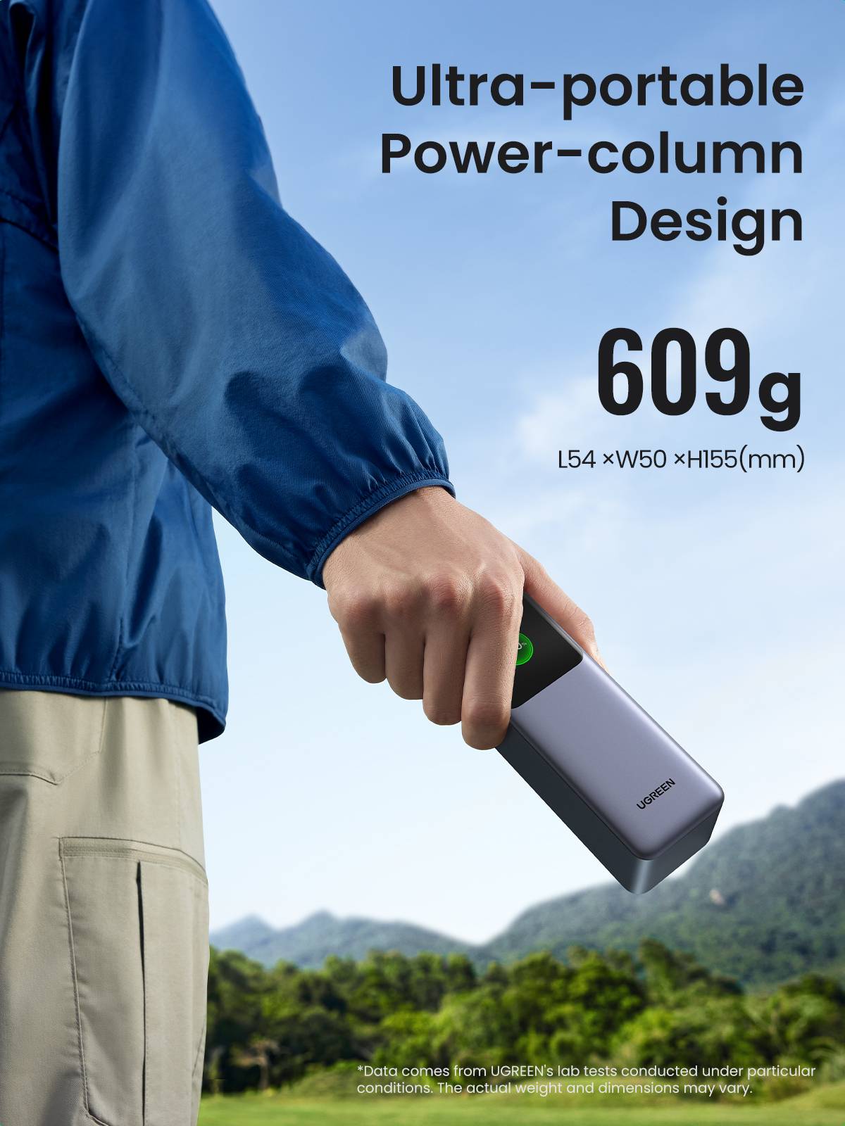 Ugreen 25000mAh 200W Fast Charging Powerbank Grijs