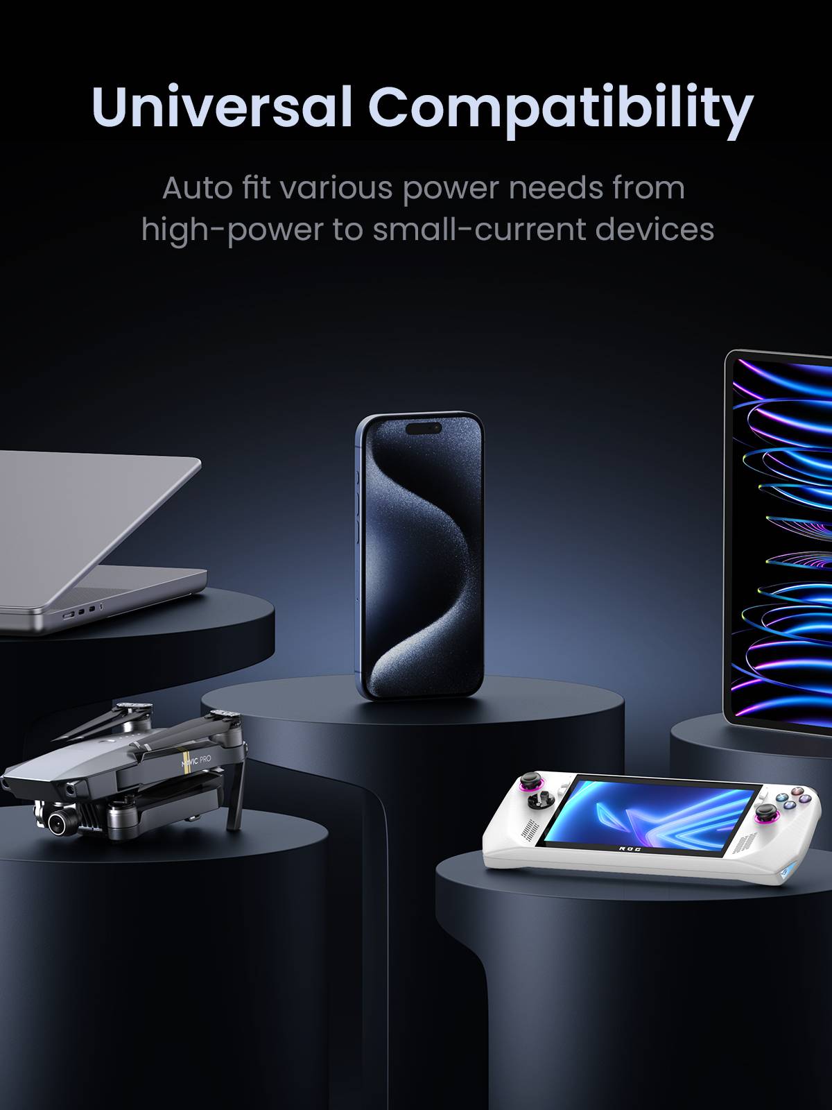 Ugreen Nexode Power Bank 48000 mAh Lithium Grijs