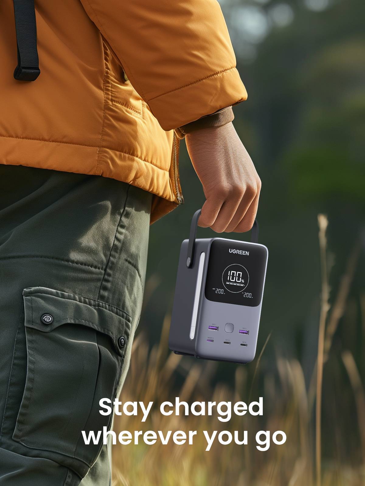 Ugreen Nexode Power Bank 48000 mAh Lithium Grijs