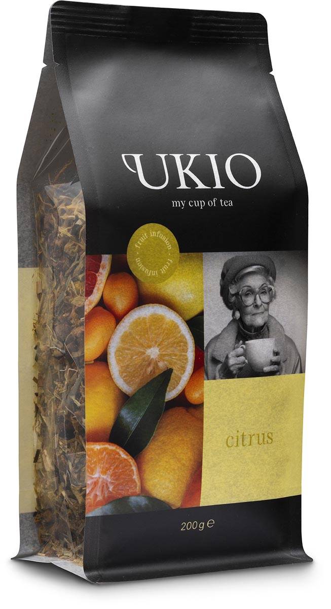 UKIO infusie Citrus, losse kruiden, pak van 200 gram