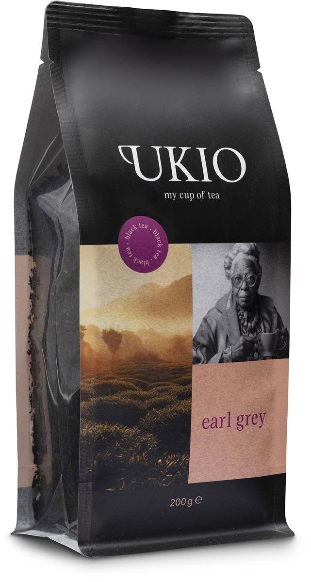 UKIO zwarte thee Earl Grey, losse kruiden, pak van 200 gram