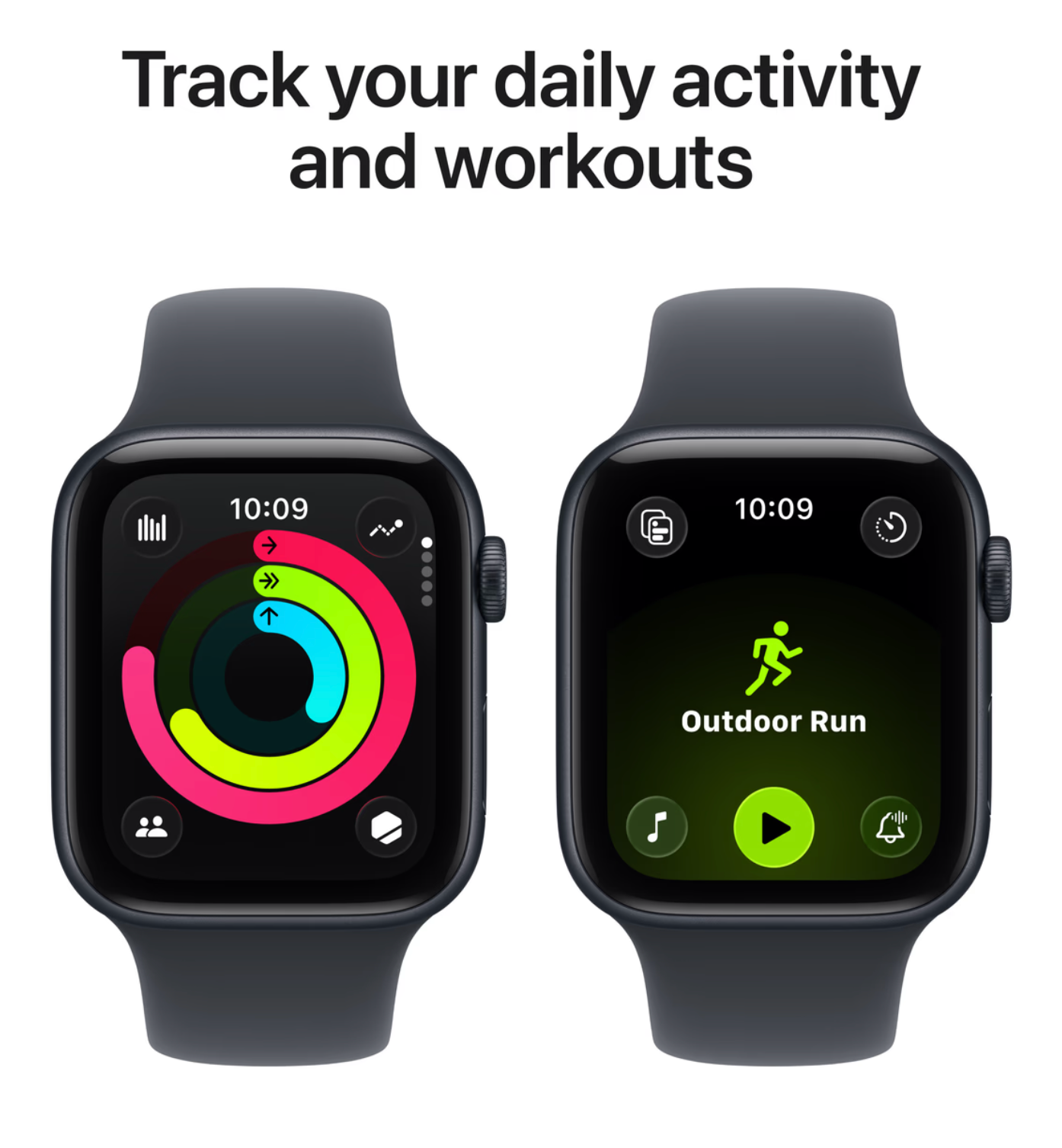 Apple Watch SE 3 (2025) Cellular 44mm Midnight Sportband S/M