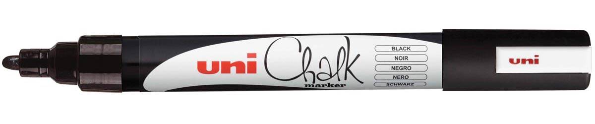 Uni-ball krijtmarker PWE-5M, zwart