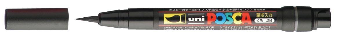 uni-ball Paint Marker op waterbasis Posca Brush zwart