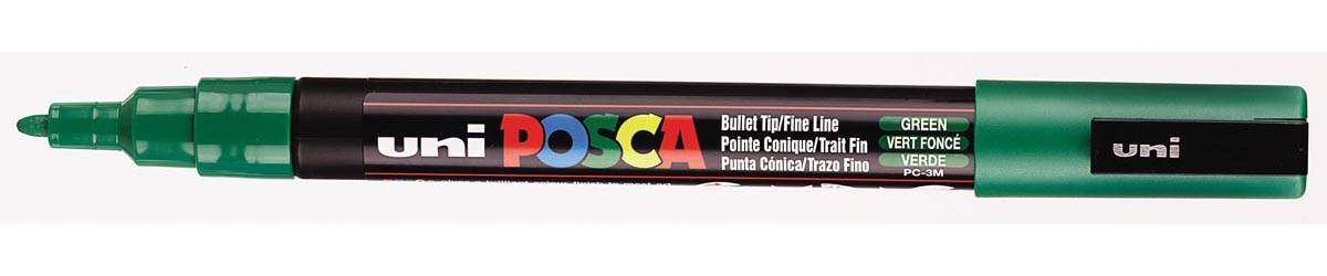 uni-ball Paint Marker op waterbasis Posca PC-3M donkergroen