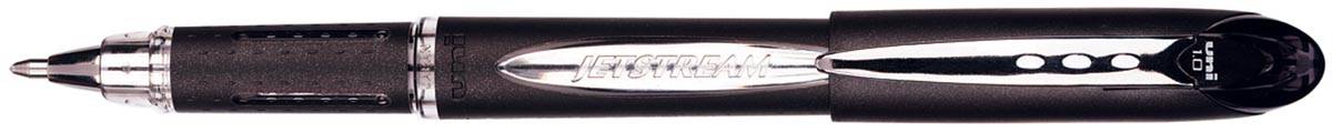 Uni-ball roller Jetstream zwart, schrijfbreedte 0,45 mm, medium schrift, schrijfpunt 1 mm, zwarte rubb...