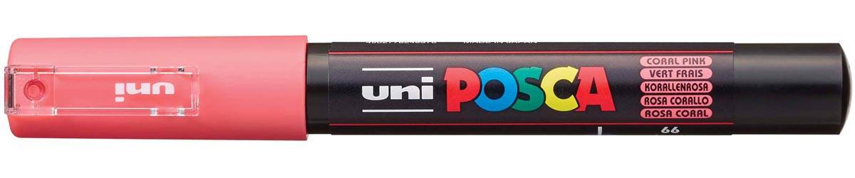 Uni POSCA paintmarker PC-1MC, 0,7 mm, koraalrood