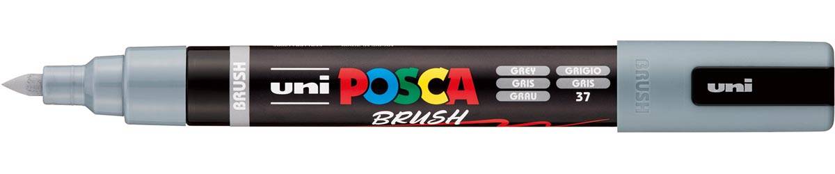 Uni Posca paintmarker PC-5BR, 1 - 4 mm, penseel punt, grijs