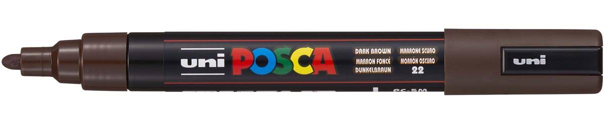 Uni Posca paintmarker PC-5M, 1,8 - 2,5 mm, ronde punt,  donkerbruin