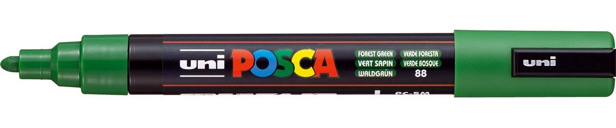 Uni Posca paintmarker PC-5M, 1,8 - 2,5 mm, ronde punt, dennengroen