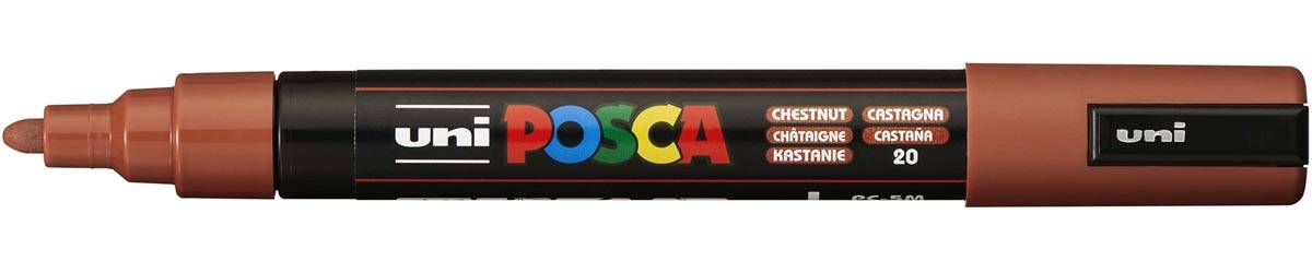 Uni Posca paintmarker PC-5M, 1,8 - 2,5 mm, ronde punt, kastanje